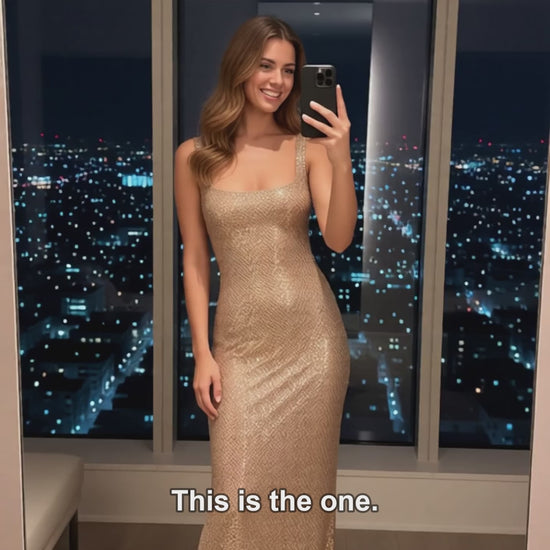 Aurelie dress try-on video | LUXYWEARS