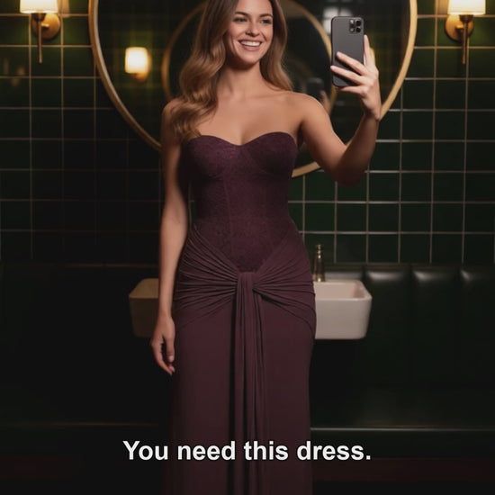 Ines dress try-on video | LUXYWEARS