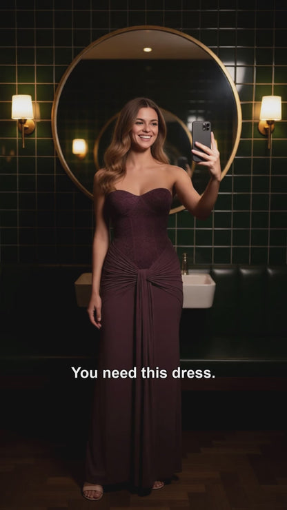Ines dress try-on video | LUXYWEARS